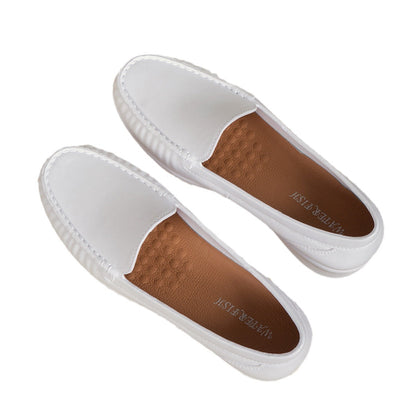 British Style Platform Loafers - Slip-On with Increased Height