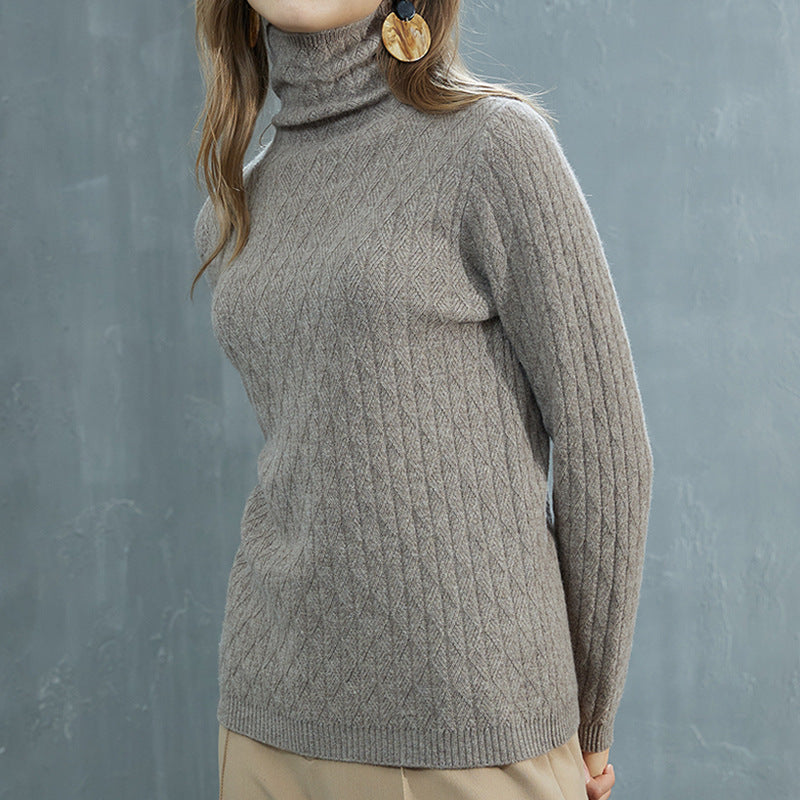 Women's Thickened Wool Sweater - Autumn & Winter Warmth