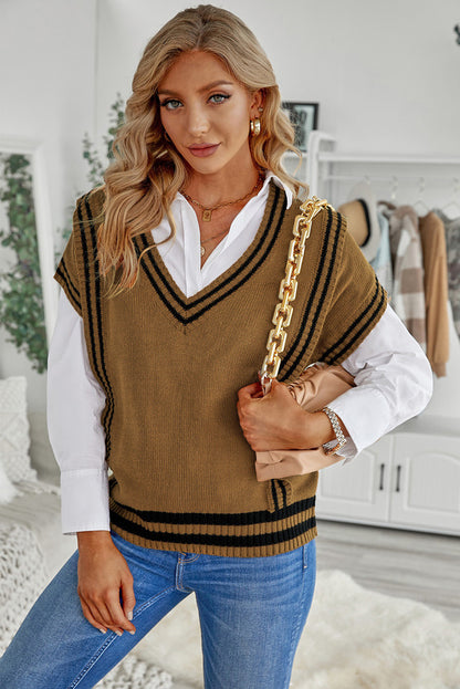 Women's Casual Solid Color Sweater Vest