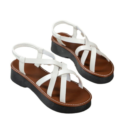 Women's Fashion Platform Flat Roman Style Beach Sandals