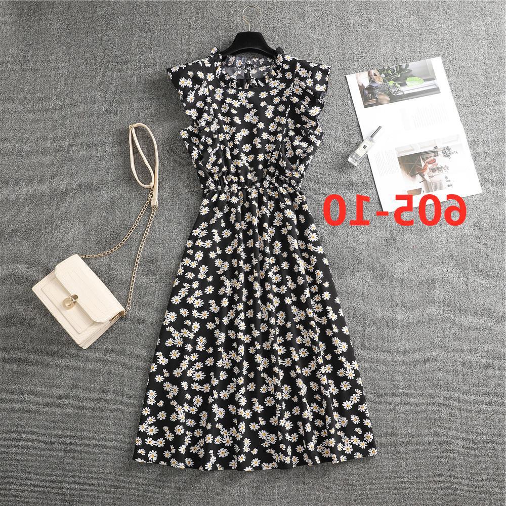 Women's Polka Dot Chiffon Loose And Versatile Dress