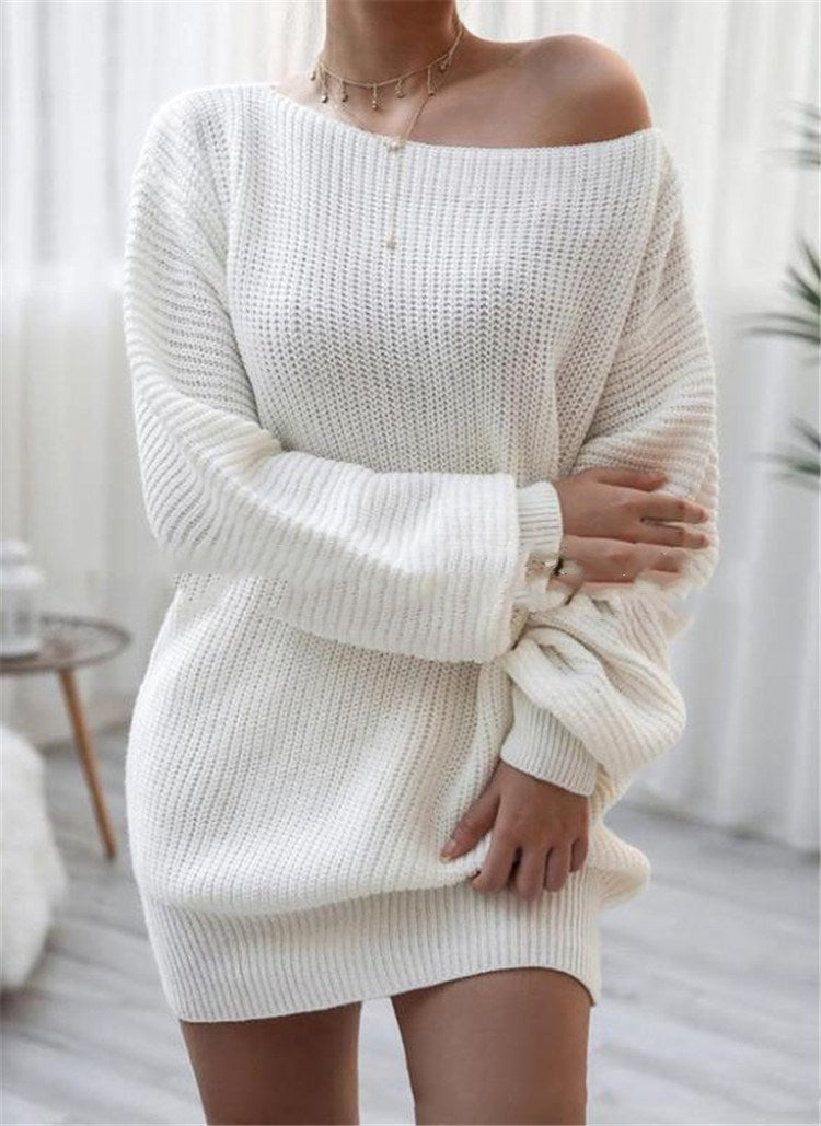 Cozy Round Neck Cashmere Long-sleeved Loose Bottoming Top
