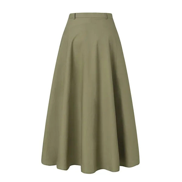 Hot Sale Fashion Ladies All-match Tutu A- Line Skirt High Waist Slimming Plus Size Long Dress