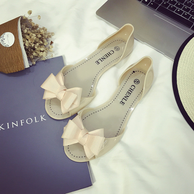 Korean-style Flat Fish Mouth Sandals for Women