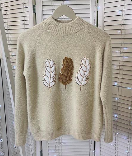 Scented Knit Mink Sweater - Petite Fragrance-infused Top