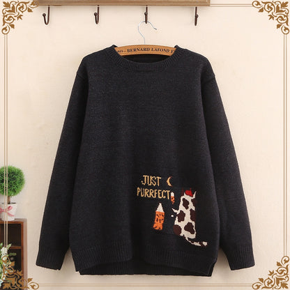 Fall/Winter Round Neck Pullover Sweater - Stylish and Cozy