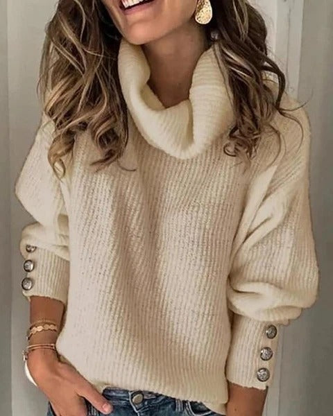 Solid color sweater