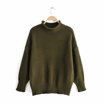 Loose knit pullover sweater