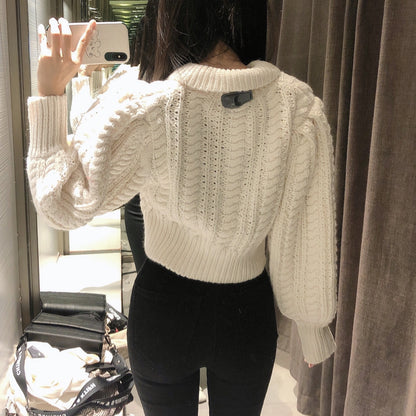 Stylish Women's Thin 8-Strand Knit Sweater for a Sleek Look