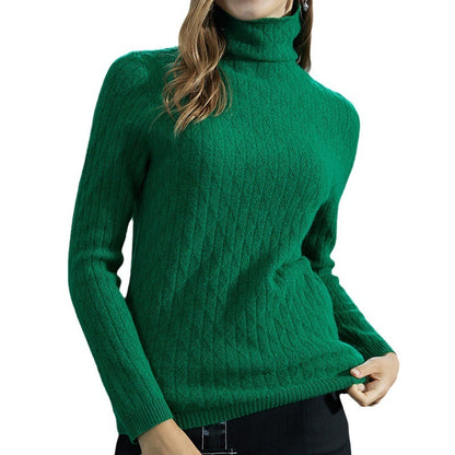 Women's Thickened Wool Sweater - Autumn & Winter Warmth