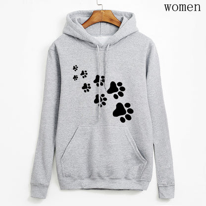 Kawaii Cat Paws Print Women Hoodie