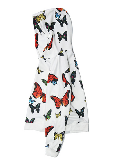 Butterfly Print Loose Hoodie