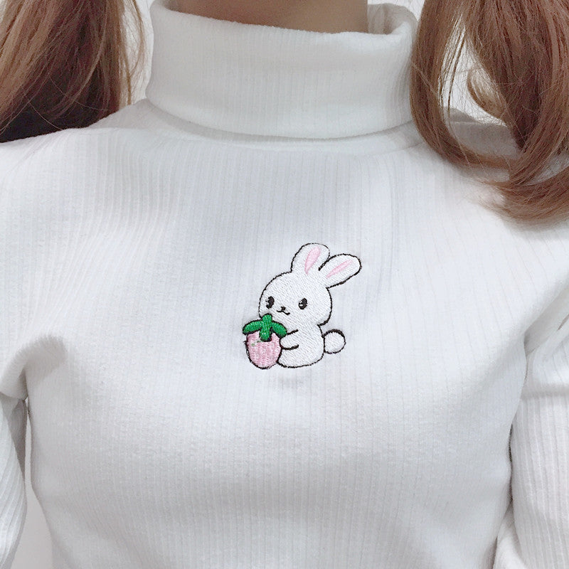 Rabbit Embroidered Base Layer Shirt for Enhanced SEO Performance