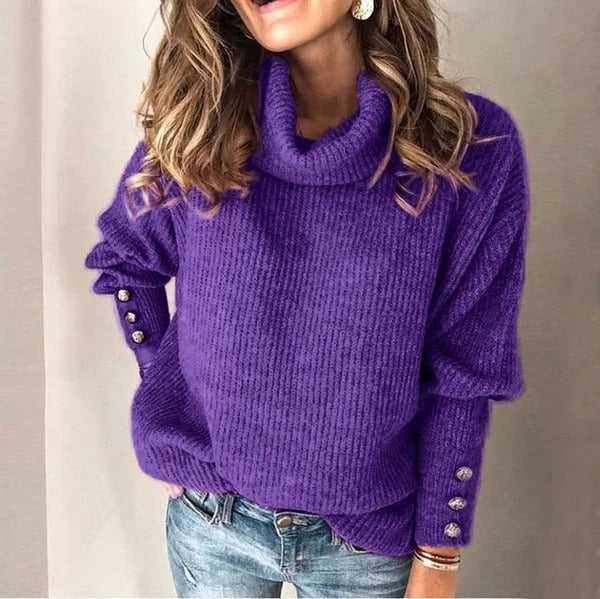 Solid color sweater