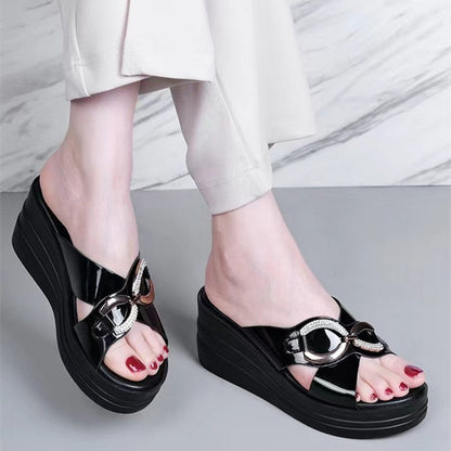 Women's Thick-Soled Wedge Slippers