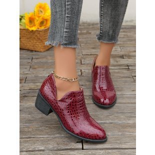 European and American Style Ankle Boots with Back Zipper