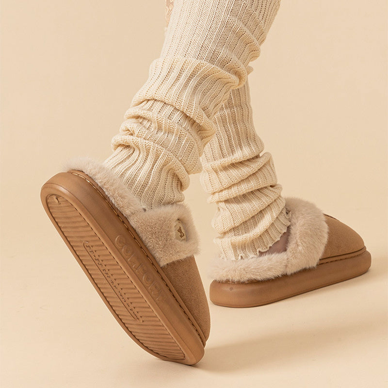 New Plush Slippers for Women & Men – Winter Warm Home Slippers, Indoor Thick-Soled Fleece Shoes