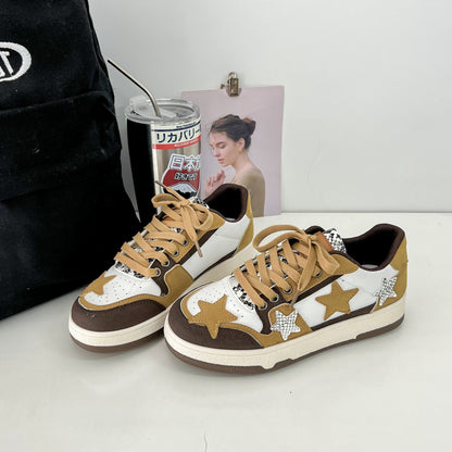 Artistic Casual Star Pattern Sneakers for Spring and Autumn