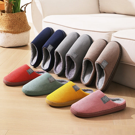 Home Indoor Cotton Slippers – Wear-Resistant and Non-Slip Design