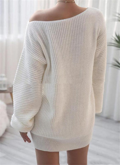Cozy Round Neck Cashmere Long-sleeved Loose Bottoming Top