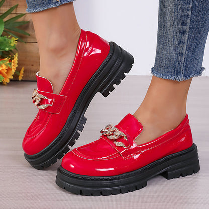 Women's Retro Casual British Style Leather Shoes