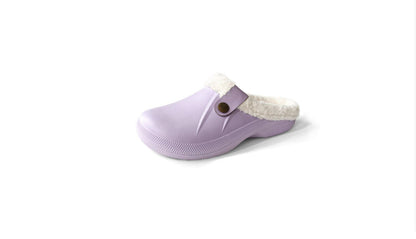 Plus-Size Women's Fleece-Lined Cotton Slippers – Cozy Home Footwear