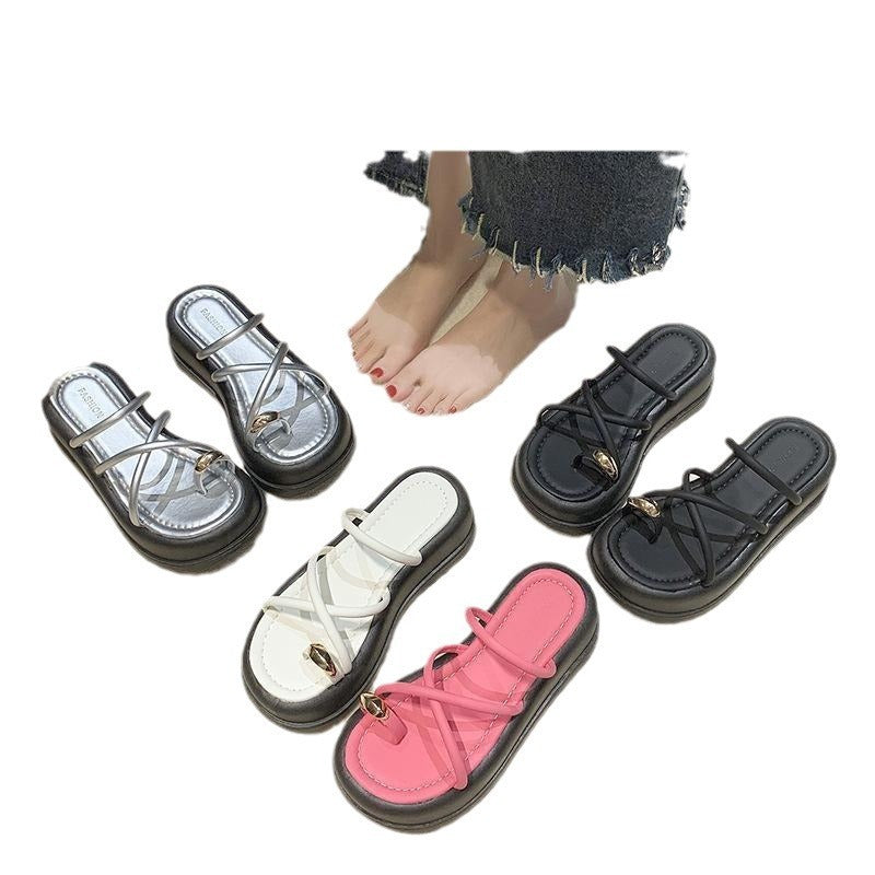 Women's Retro Summer Outdoor Slippers – Easy Matching Platform Sandals