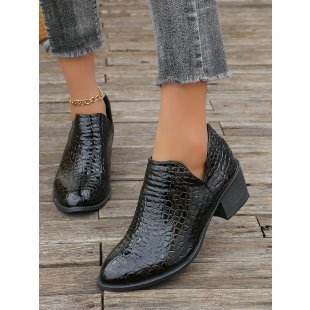 European and American Style Ankle Boots with Back Zipper