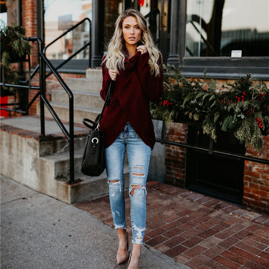 Warm and Cozy Lapel Sweater: Plush and Thick Comfort