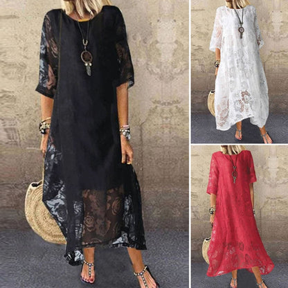 Long Dress Lace Casual For Women