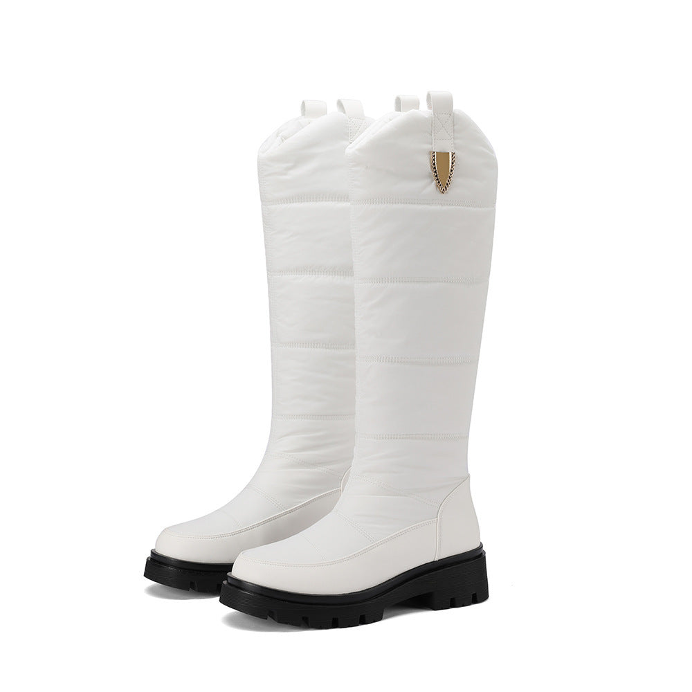 Waterproof Thick Fur Down Cloth Snow Boots