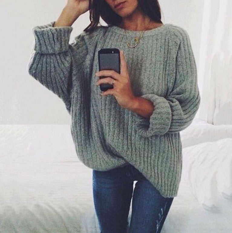 Round neck sweater