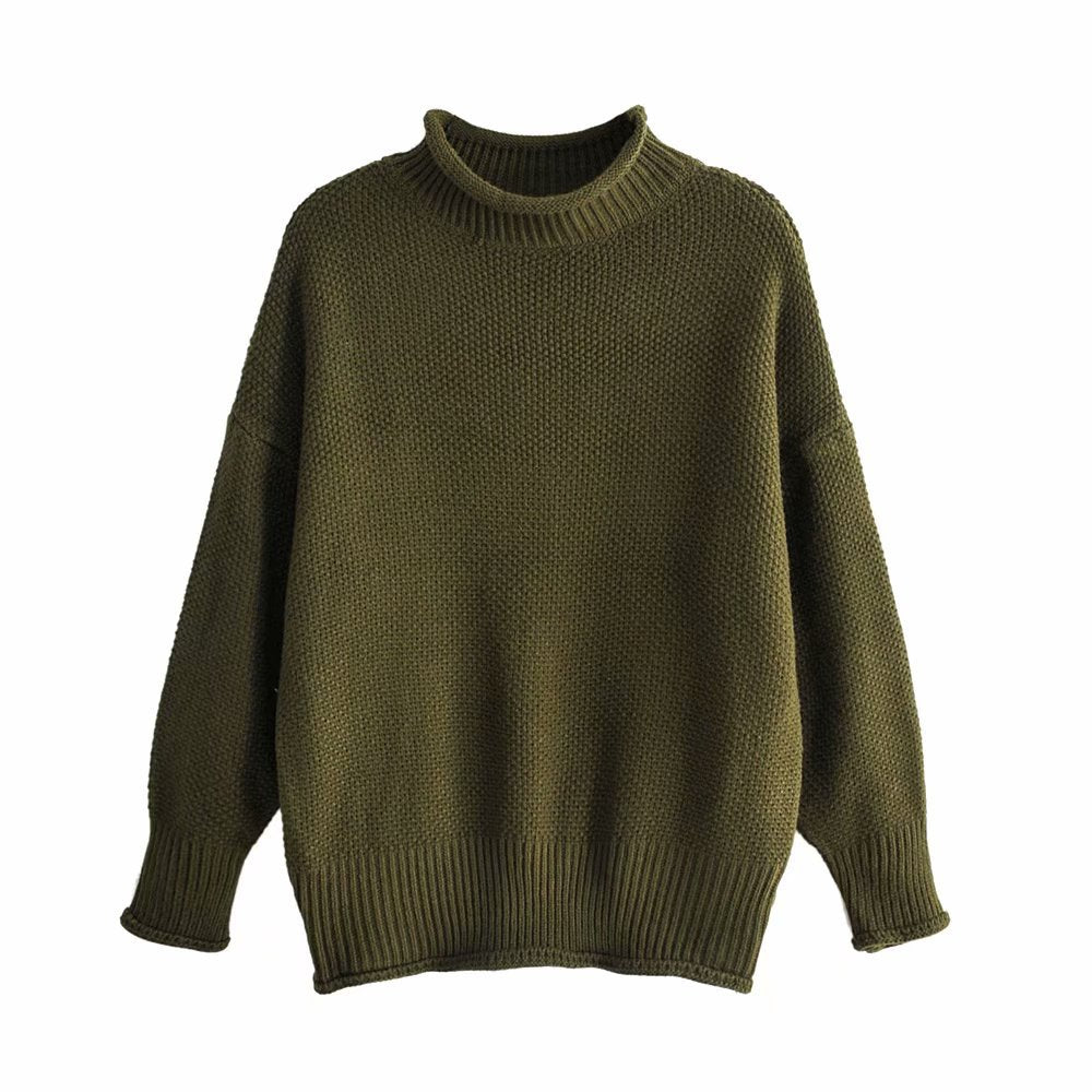 Loose knit pullover sweater