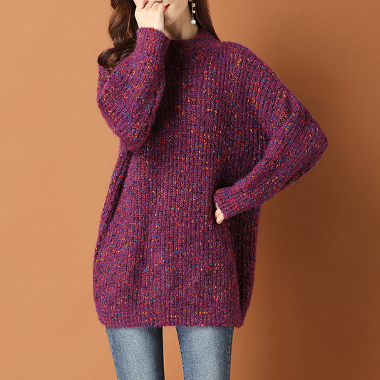 Stylish Medium-Length Wool Sweater - Ideal for Effortless Layering, Perfect Outerwear for a Relaxed Appeal