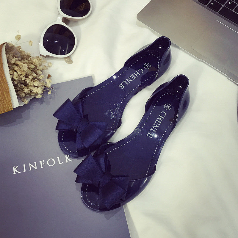 Korean-style Flat Fish Mouth Sandals for Women