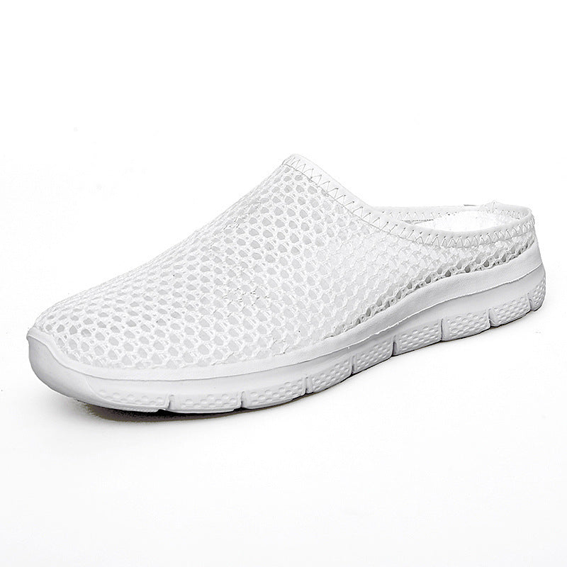 Couple Style Breathable Mesh Surface Soft-Soled Slip-On Shoes