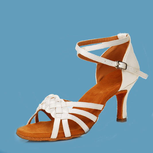 Latin Dance Shoes for Women: Soft Sole, High Heel, Suitable for All Seasons