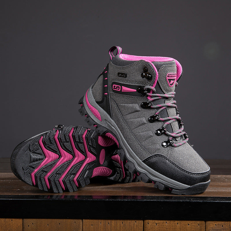 Plus Size Outdoor High-top Wear-resistant Mountaineering Shoes for Women