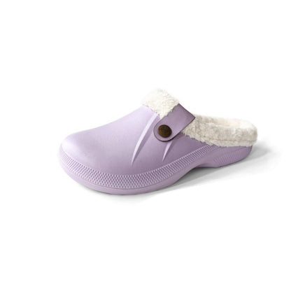 Plus-Size Women's Fleece-Lined Cotton Slippers – Cozy Home Footwear