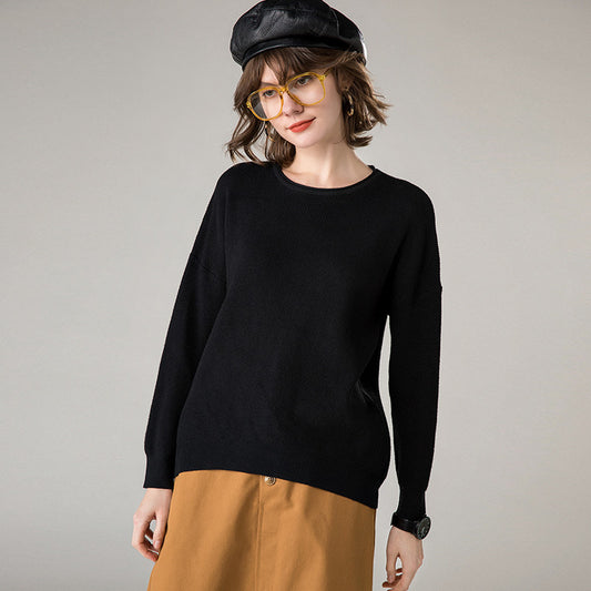 Soft Knit Sweater with Cashmere Blend for Effortless Style