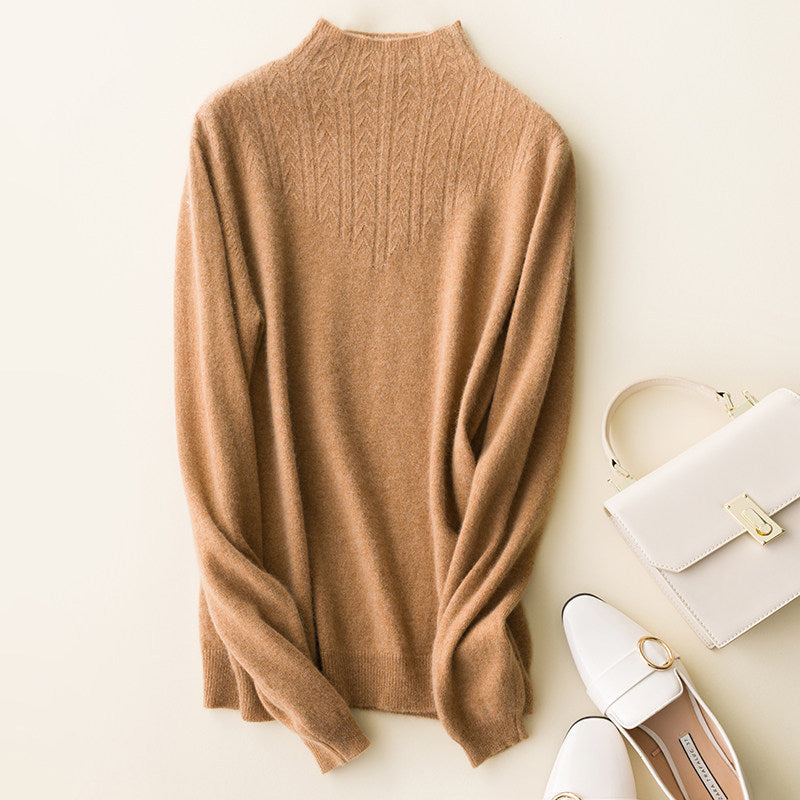 Turtleneck short sweater