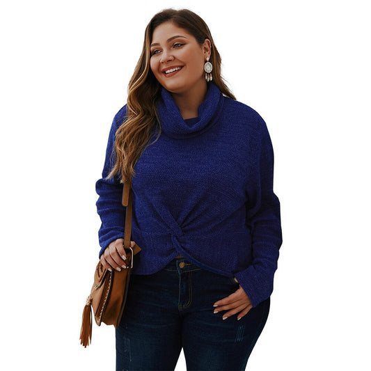 Solid Color Sweater Top