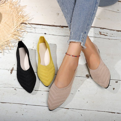 Comfortable Low-Cut Square Toe Flat Shoes for Women