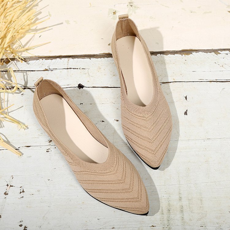 Comfortable Low-Cut Square Toe Flat Shoes for Women