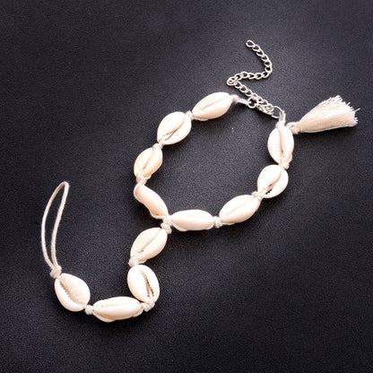 Hand Woven Shell Anklet, Crafted in Unique Style for a Fresh Look!