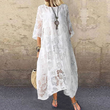 Long Dress Lace Casual For Women