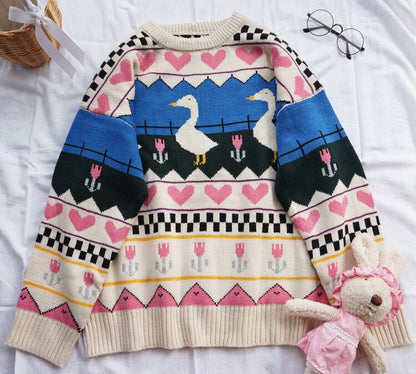 Love duckling turtleneck sweater