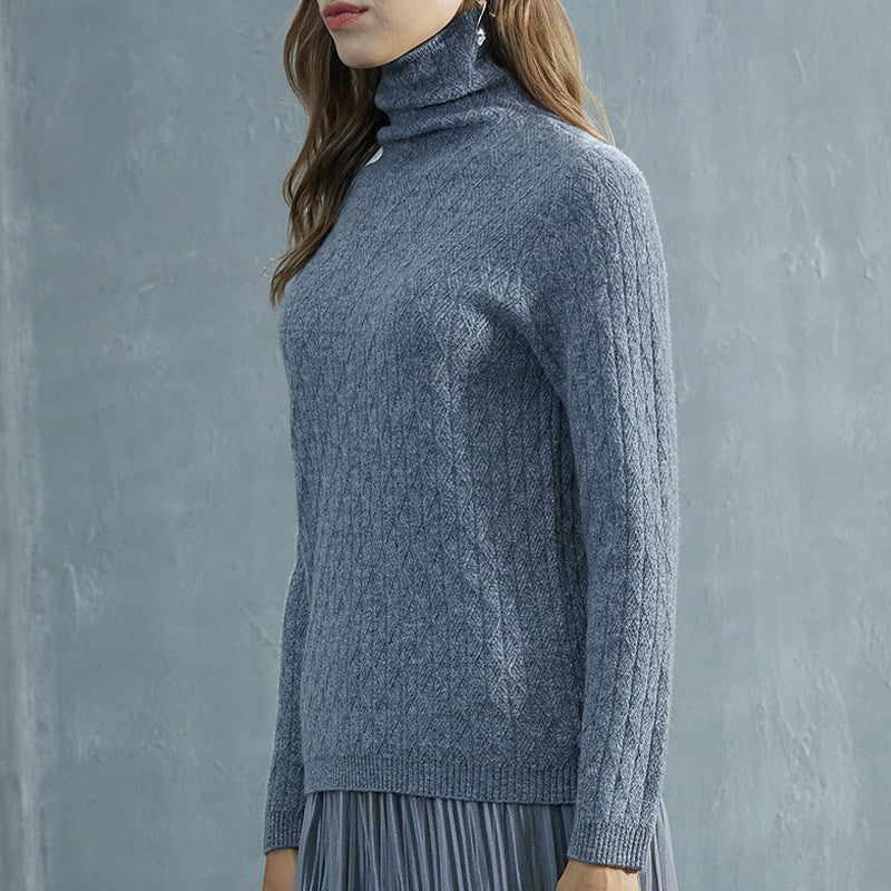 Women's Thickened Wool Sweater - Autumn & Winter Warmth