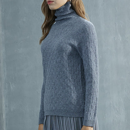 Women's Thickened Wool Sweater - Autumn & Winter Warmth