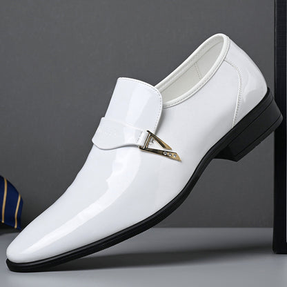 Men's Classic Casual Leather Shoes – Pointed Toe, All-Matching British Style